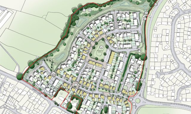 Codsall land planning development site.