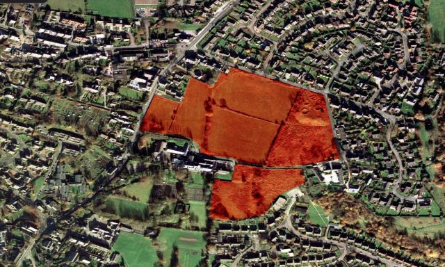 Matlock aerial view of development site.