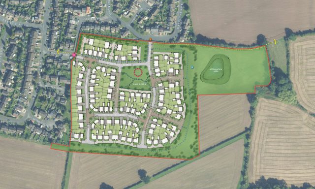 Hampton Magna strategic land masterplan.