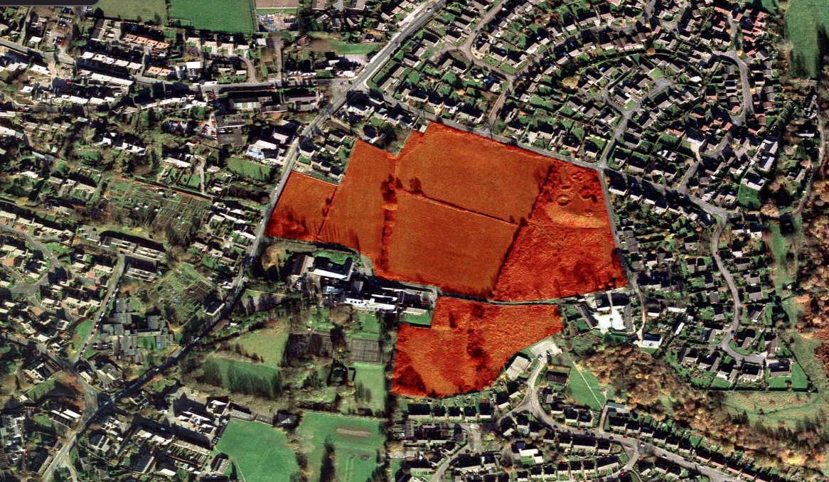 Matlock aerial land development plan.