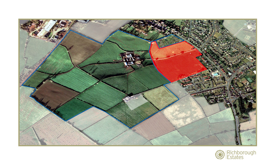 Ibstock aerial land development plan.
