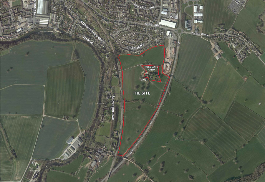 Ludlow aerial land development plan.