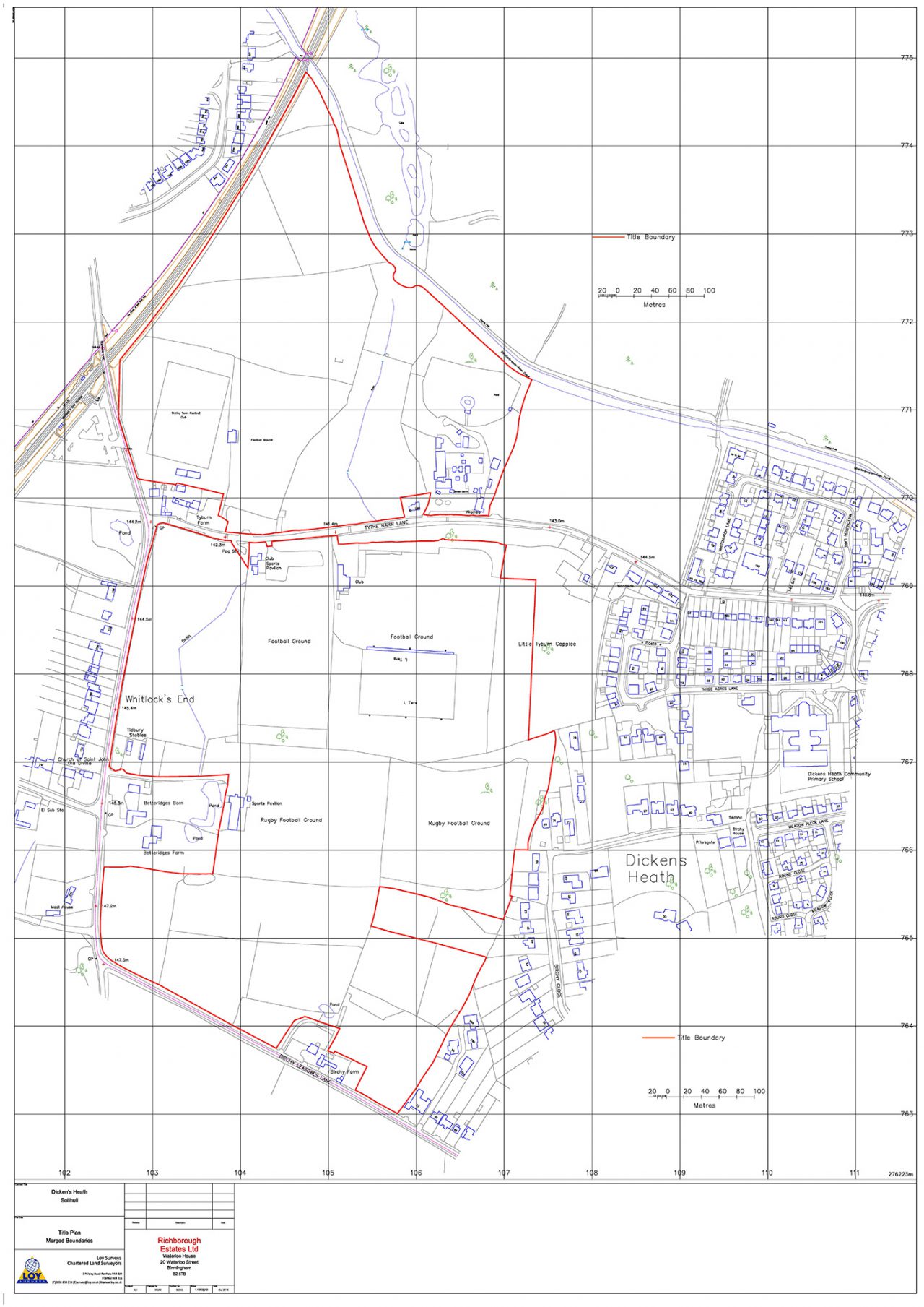 Dickens Heath land planning masterplan