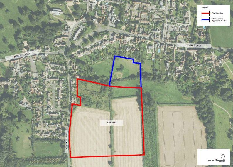 Turvey aerial land development plan.