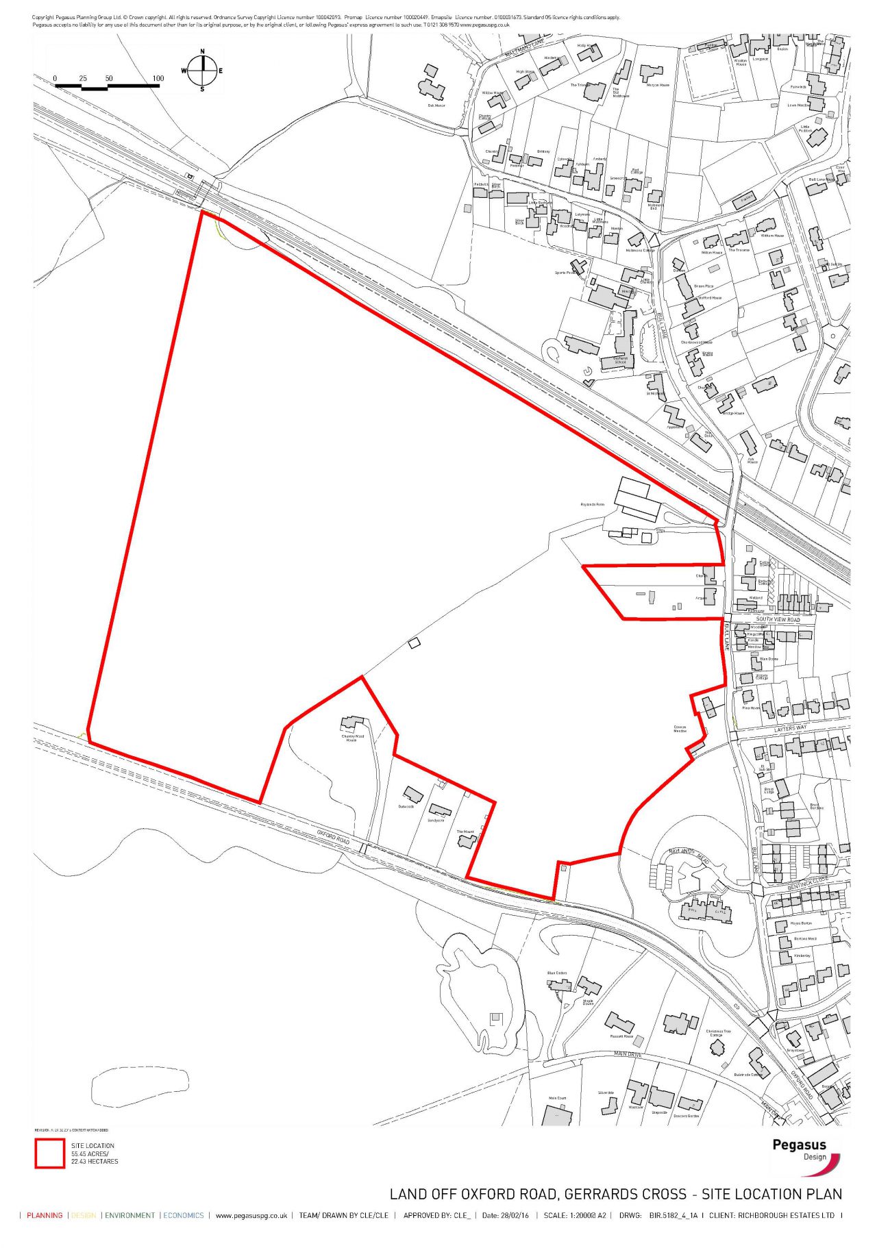 Gerrards Cross site location plan