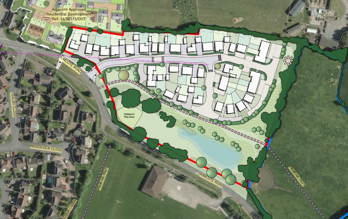 Gilmorton aerial land development plan.