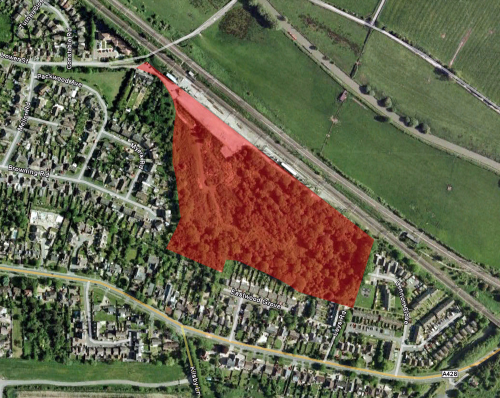 Hillmorton (Lower Street) aerial land development plan.