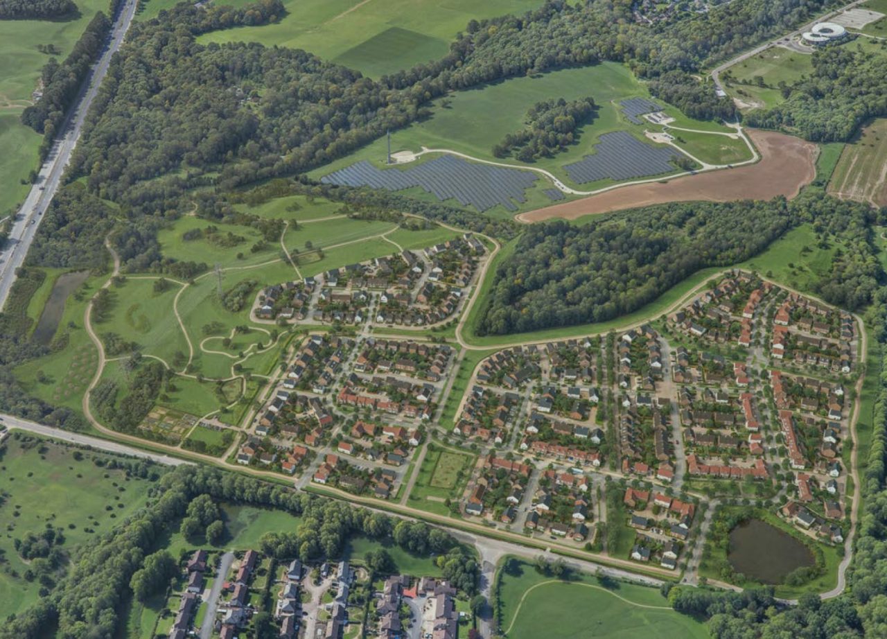 Aerial view of Whitmore Road, Newcastle-Under-Lyme