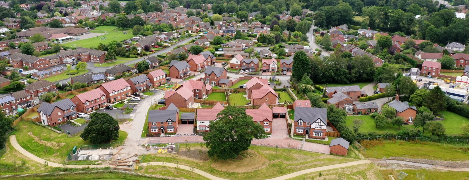 A housing development being built.