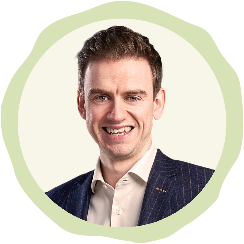 Head shot of smiling man in suit