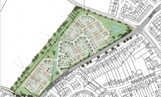site of new homes in Kidderminster Richborough Estate