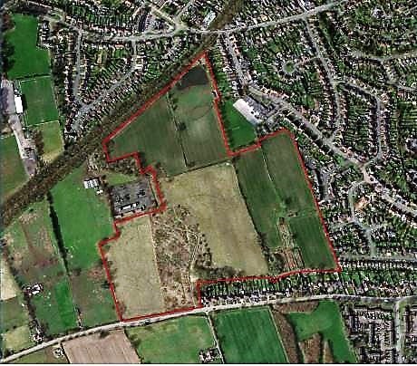 Overhead map view plan of Langley Road Development