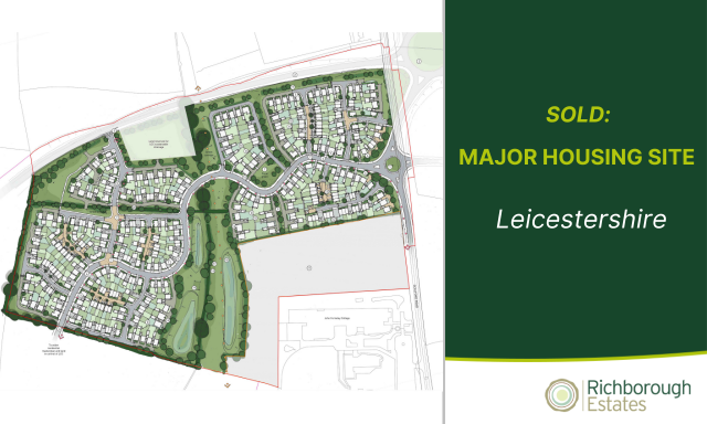 Overhead map view plan of Land sold to Bloor Homes