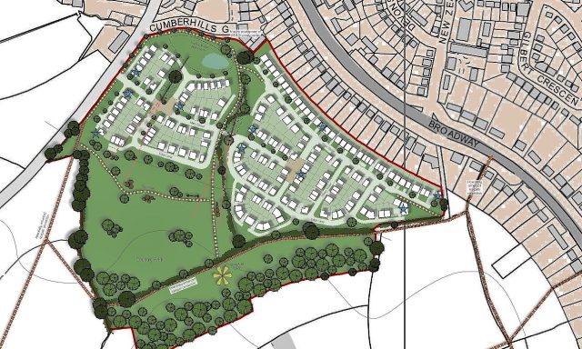 Satellite map plan of Duffield land promotion and building project