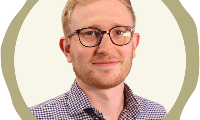 White man smiling