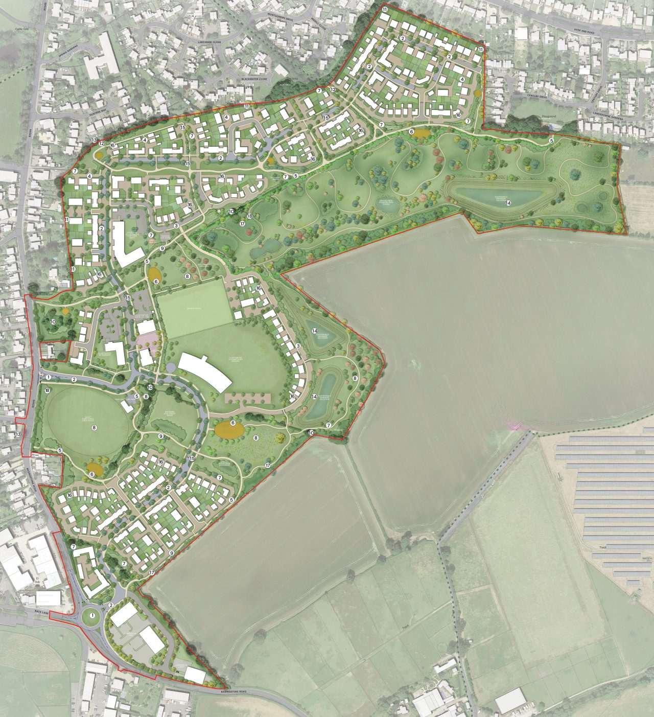 Spencers Wood masterplan