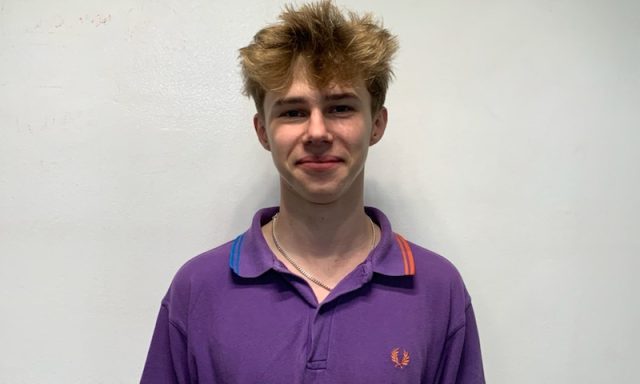 Picture of Frankie Harris as he starts his work experience at Richborough