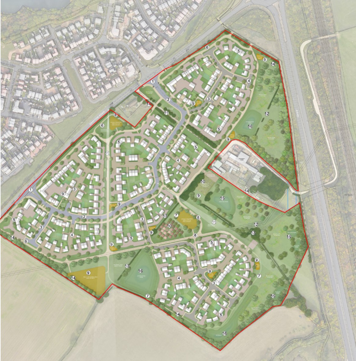 Drayton Road, Newton Leys Masterplan