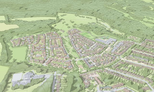 Masterplan of Croxley Green residential development by Richborough