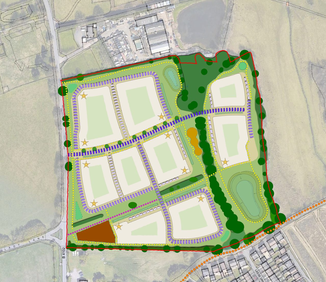 Tanworth Lane Cheswick Green Development Framework Plan