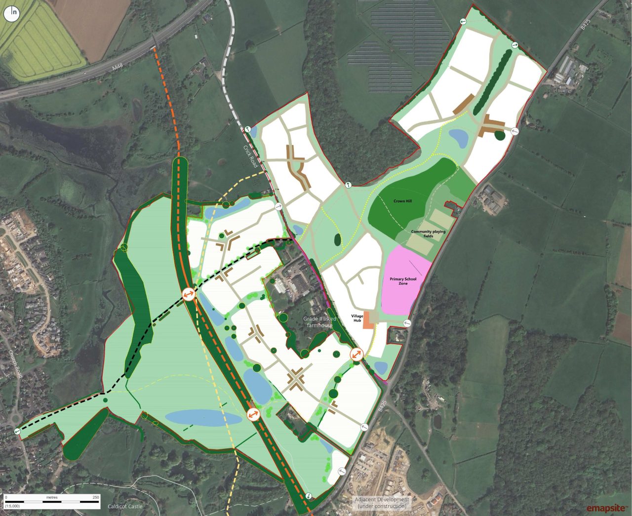 Map of new site