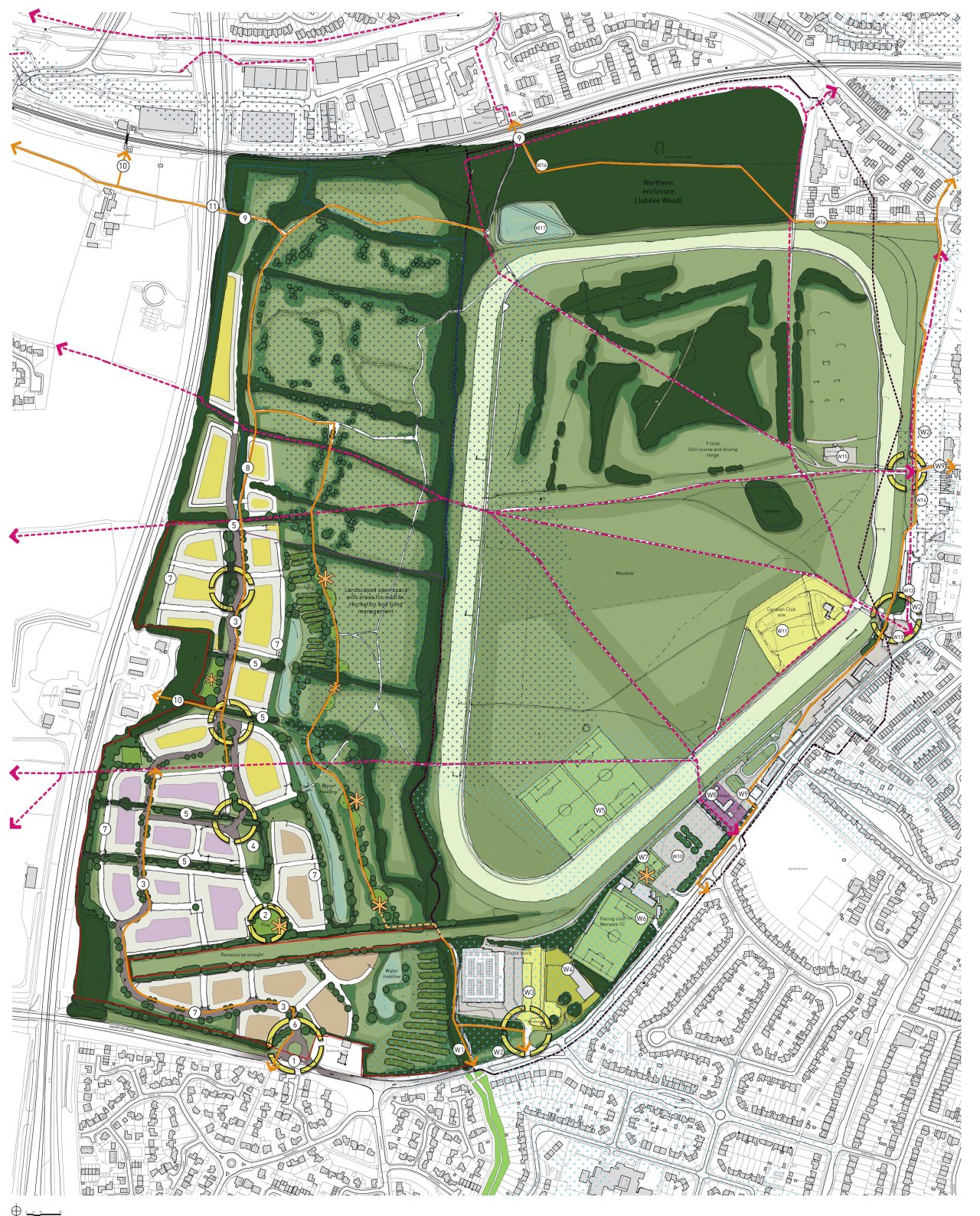 Plan of new homes