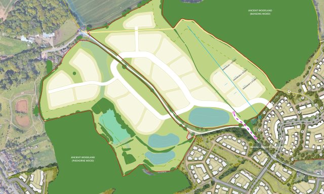 Digital aerial of masterplan site