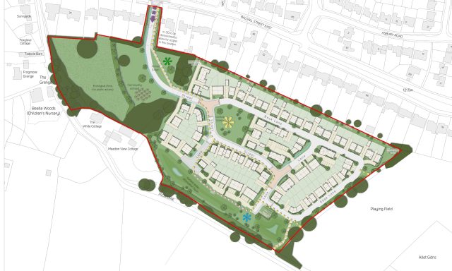 Drawing of proposed new homes in Balsall Common
