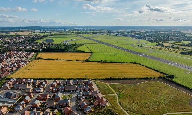Aerial view of Cranfield site