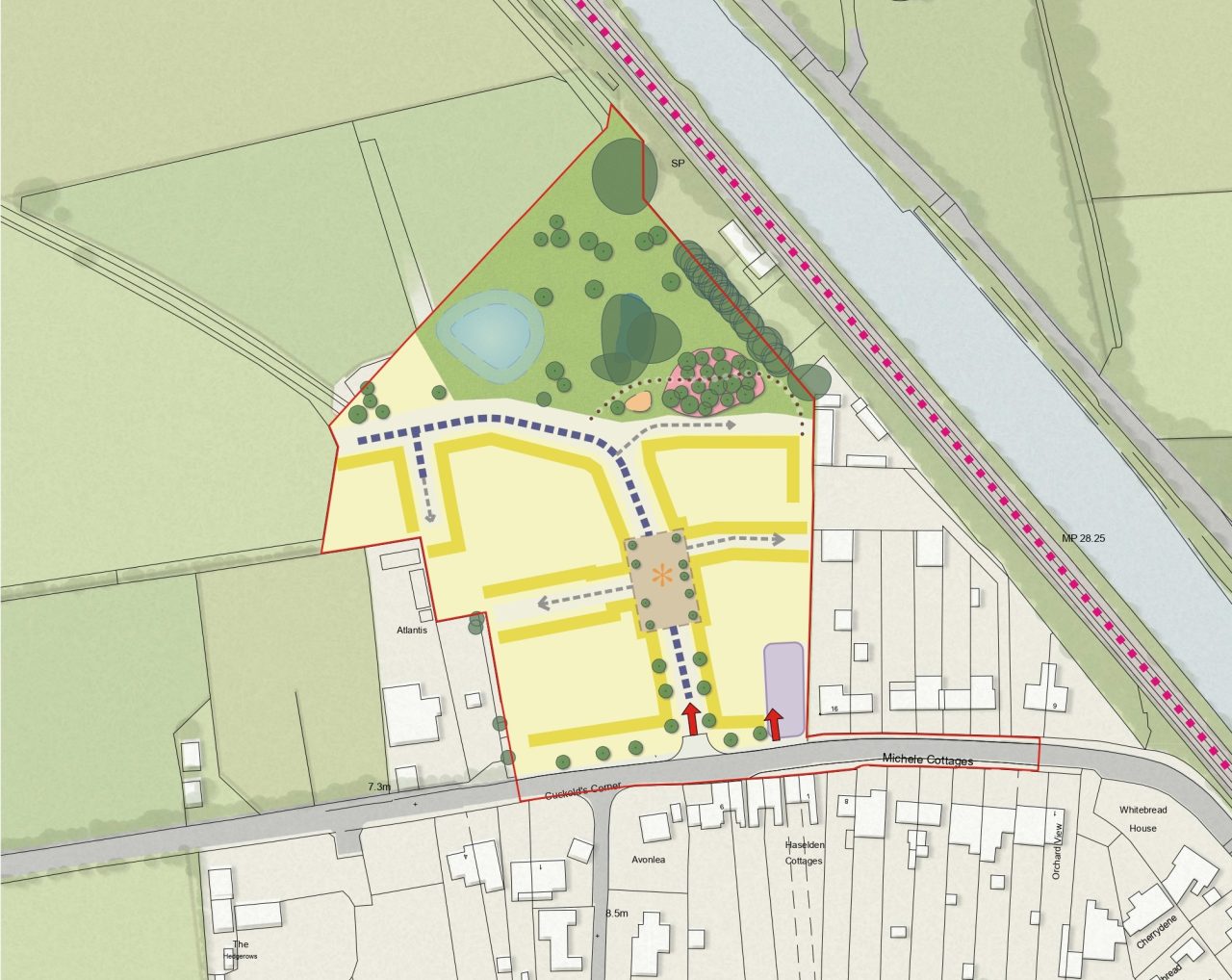 Chalk Road, Higham Masterplan