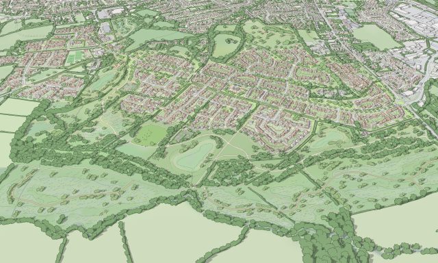 Illustration of a proposed new neighbourhood