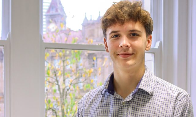 Photo of Oliver Pottinger who carried out his work experience at Richborough