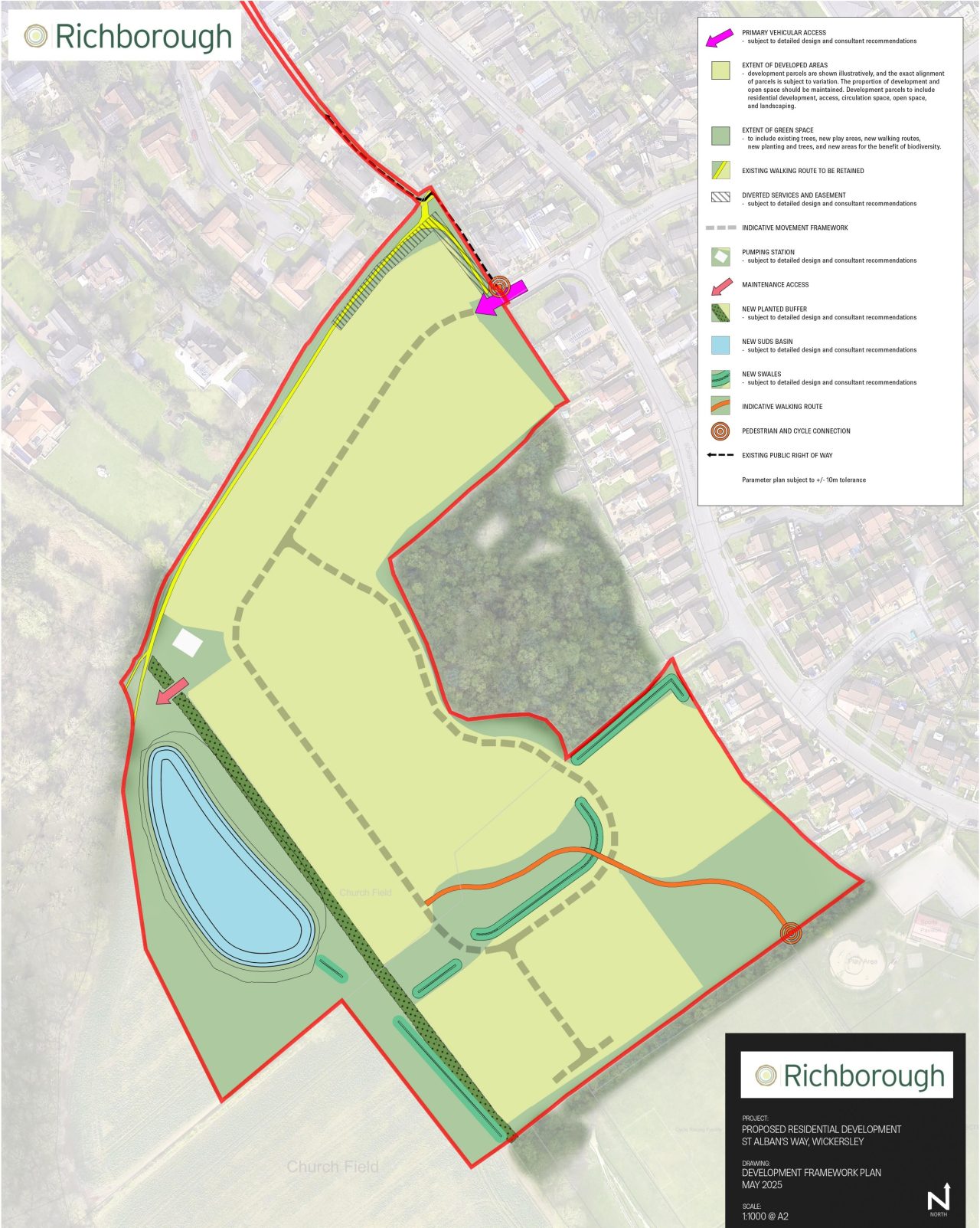Parameter plan for Sorby Way, Wickerlsey