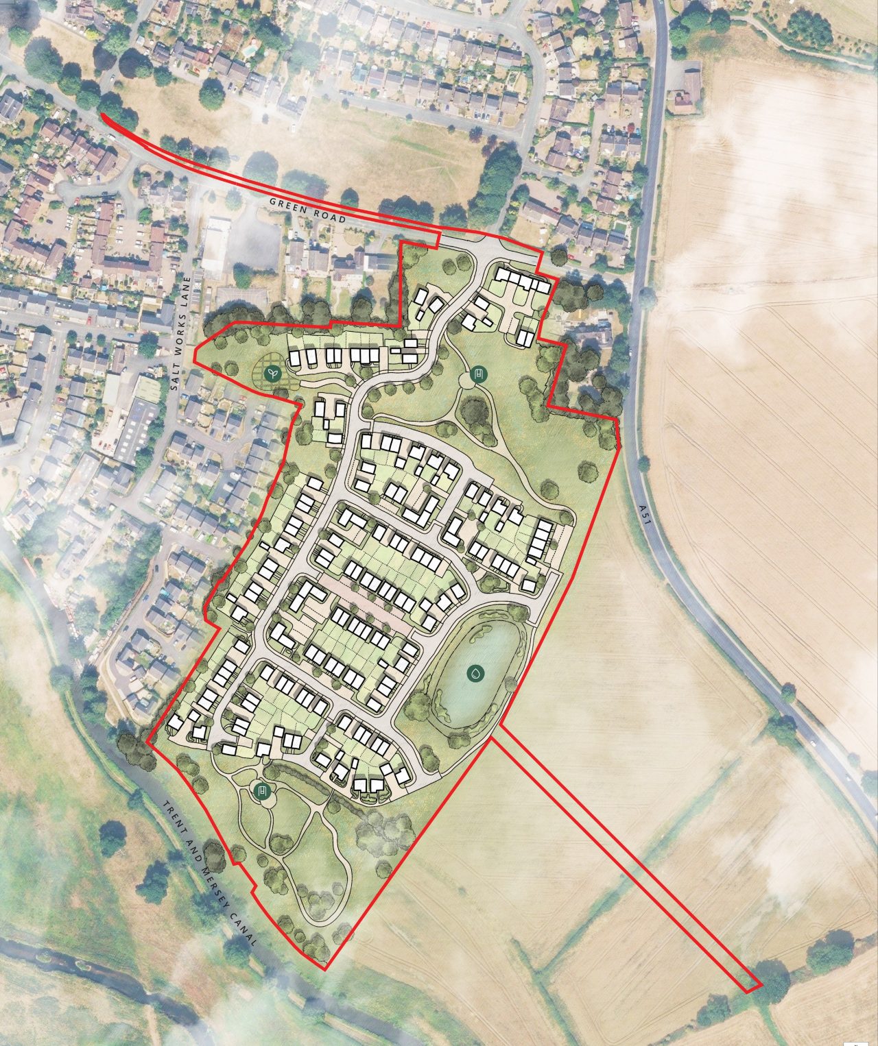 Masterplan of Weston, Staffordshire