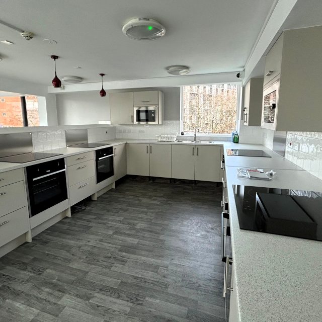 Kitchen accommodation at St Basils Live & Work
